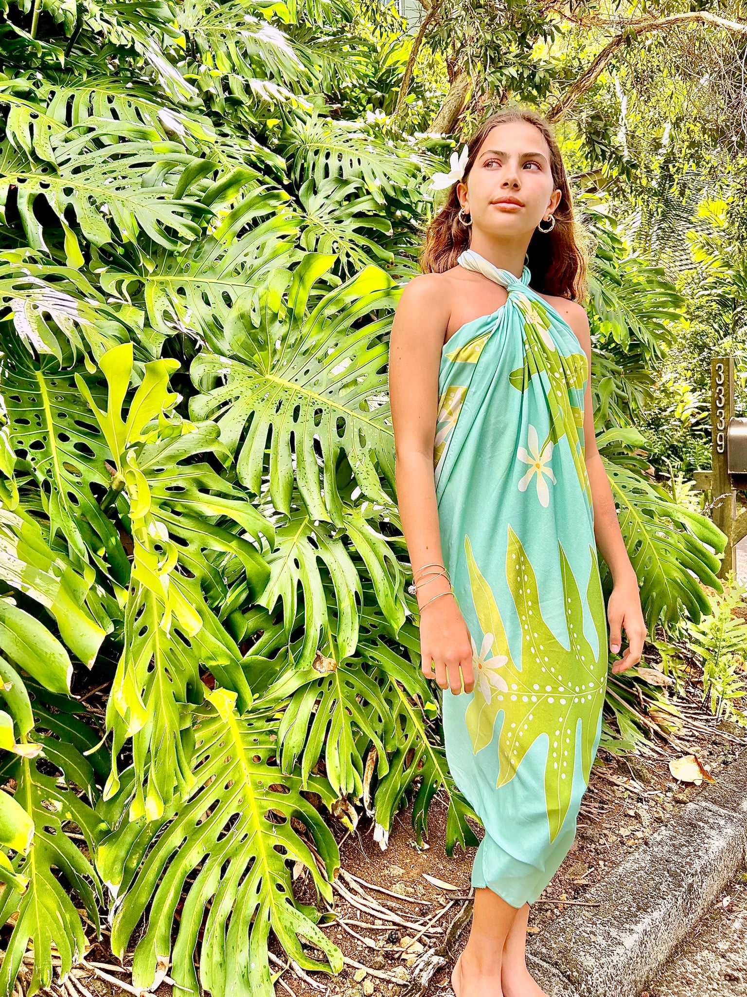 ECO PAREO - FERN TIARE Green Mist - FULL SIZE