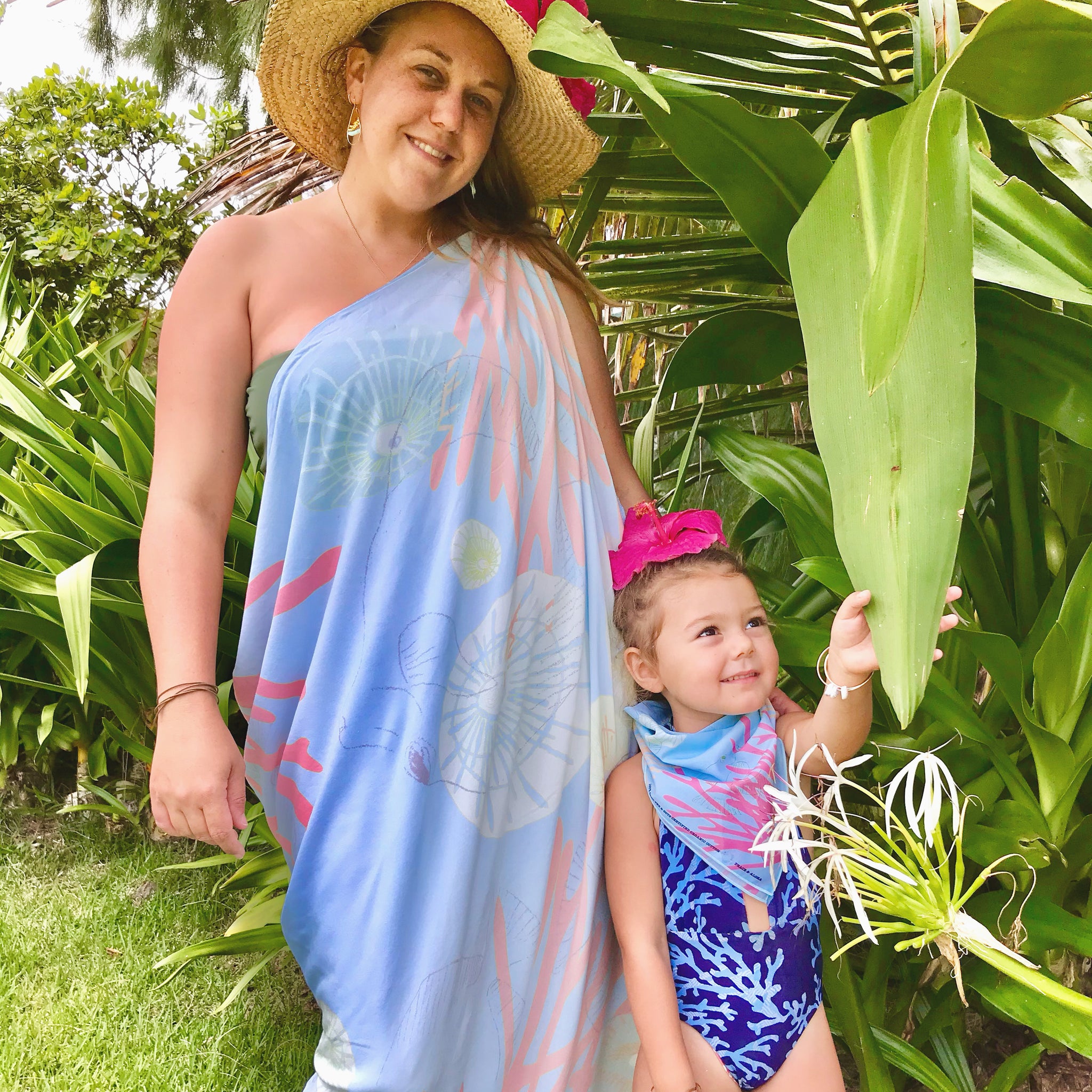 ECO BAMBOO PAREO - TIDE POOL - PLUS SIZE