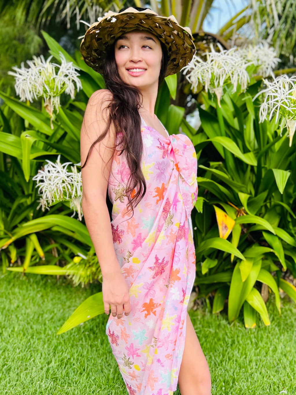 ECO PAREO - ALOHA HAWAI'I  Sweet Lavender - ORGANIC COTTON BLEND