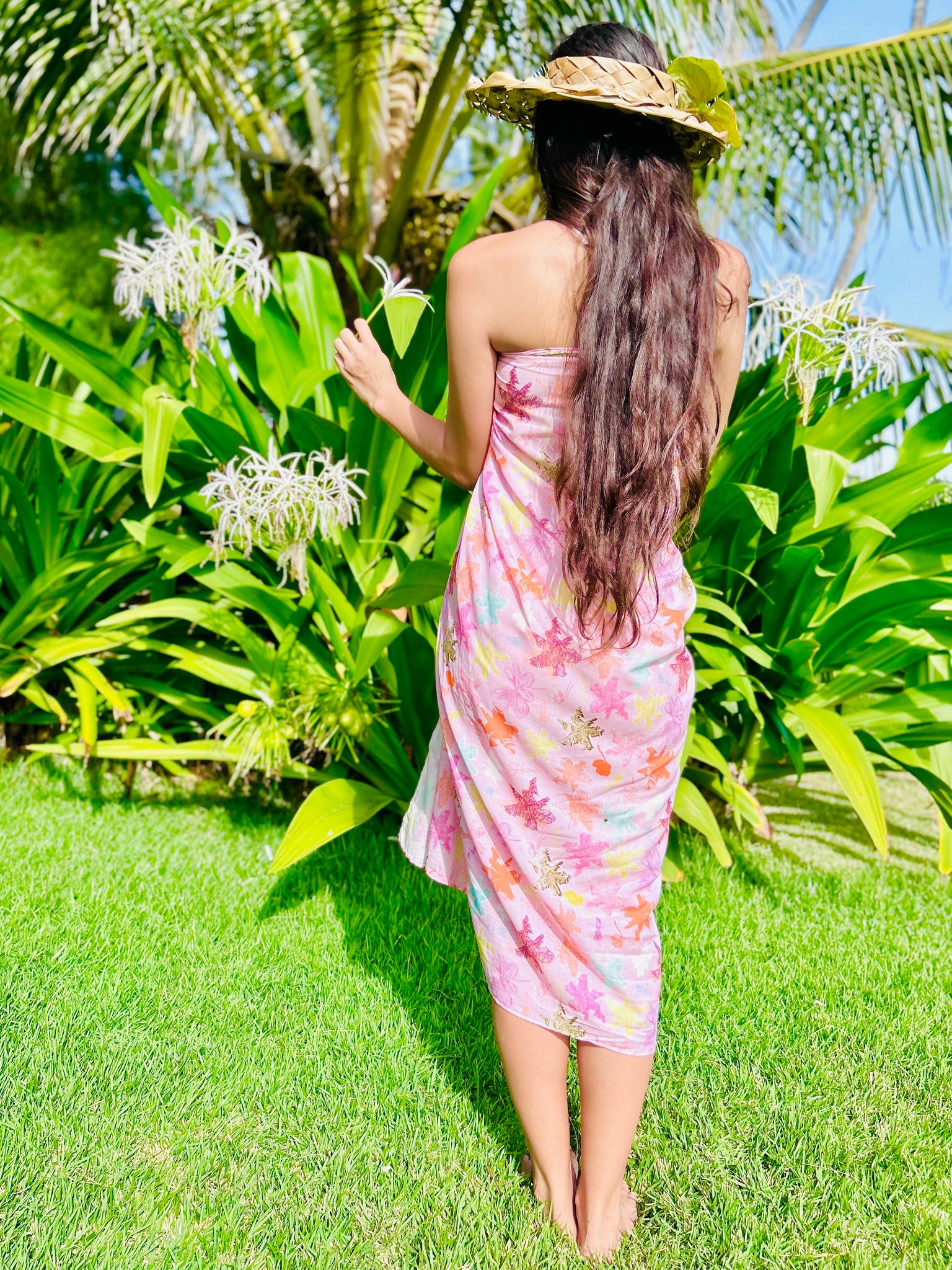 ECO PAREO - ALOHA HAWAI'I  Sweet Lavender - PAREO SCARF