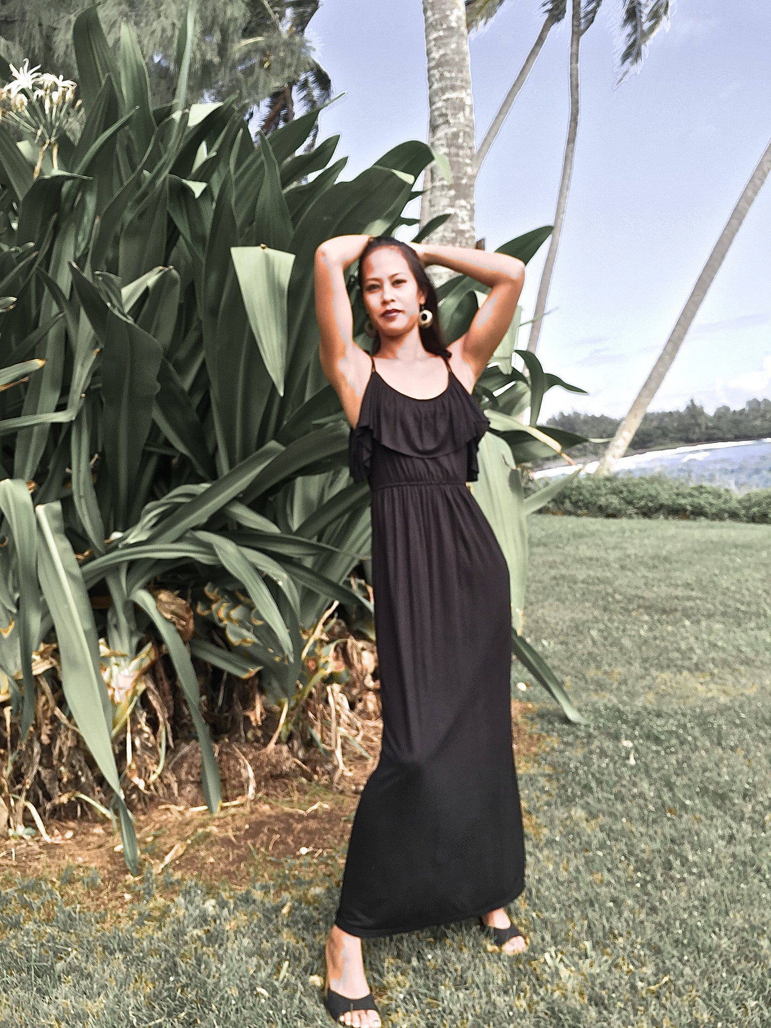 ~~~DISCOUNTED!!! 50% OFF ~~~ DOUBLE STRING BEACH EVENING DRESS