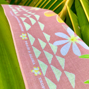 LAUHALA GARDEN Baby & Kid's Organic Cotton Bandana in PINK