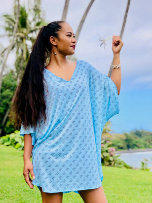 MOA Flow Sleeve Dress in Clearwater Blue❣️❣️ 20% OFF (ORIGINAL PRICE $99.00)❣️❣️