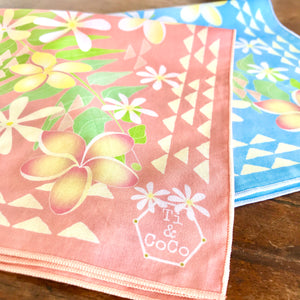 LAUHALA GARDEN Baby & Kid's Organic Cotton Bandana in PINK