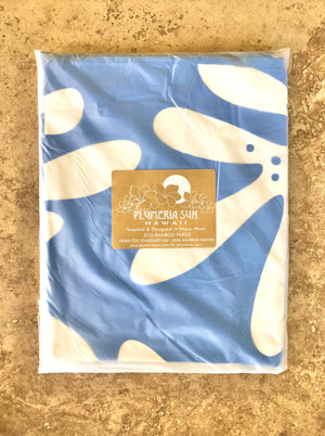 ECO BAMBOO PAREO - KUKUI Hawaiiana Blue - FULL SIZE