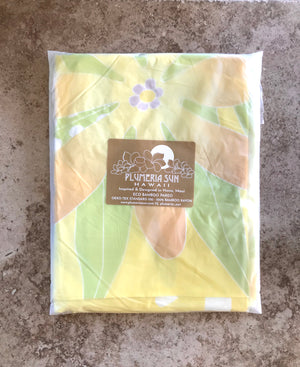 ECO BAMBOO PAREO - FERN TIARE Sunshine Yellow - FULL SIZE